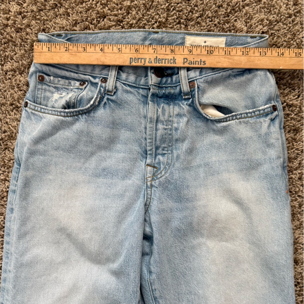 Imogene + Willie Ada Light Wash High Rise Straight Leg Jeans sz 24 - Picture 9 of 15